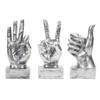 3pcs Resin Retro OK YEAH Good Gesture Hand Model Sculpture Decorative Ornament Home Decor Office Desktop Room Figurines Item