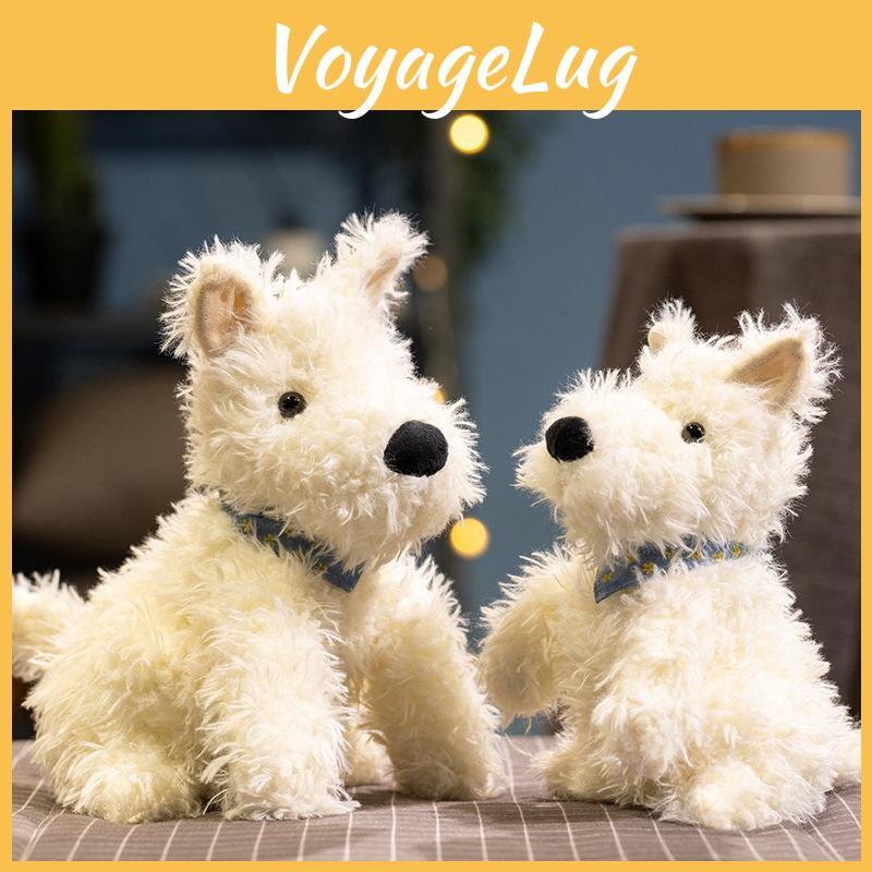 Highland West White Terrier Cuddly Cartoon Girl Children Holiday Dolls Gift
