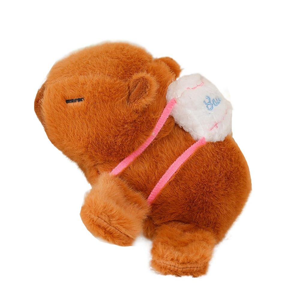 Simulation Capybara Slap Bracelet Wrist Style Cartoon Rodent Plush Doll Slap Bracelet Soft Cute Capybara Plush Wrist Band
