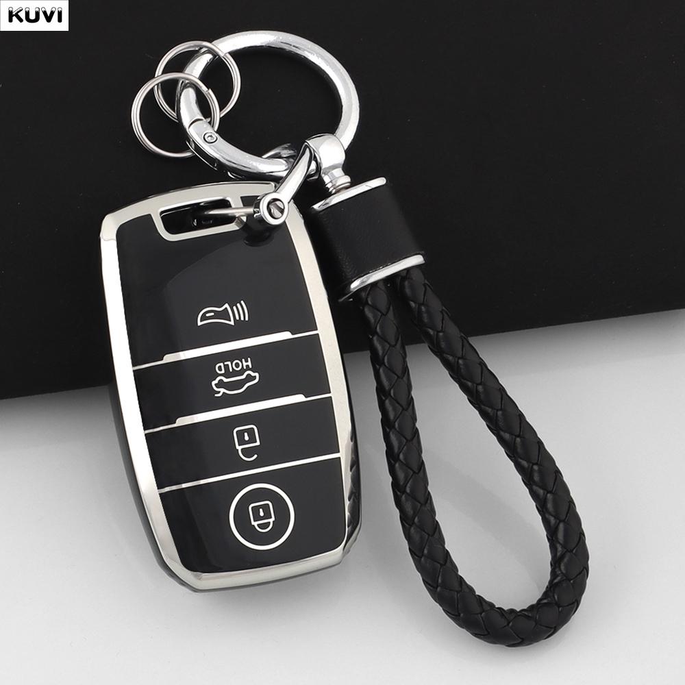 New Tpu Car Remote Key Case Cover Shell Fob For Kia Sportage Cerato Optima K2 K3 K4 K5 Rio Picanto Soul Sorento Sedona 4 Buttons