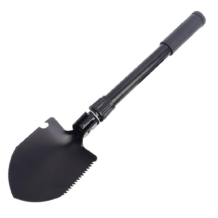 Outdoor Folding Survival Shovel With Reinforced Joints AntiRust Coating Ergonomic Handle For Camping Gardening Tool