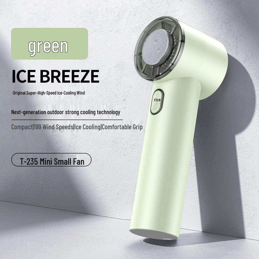 T233 High-Speed USB Rechargeable Handheld Fan with Digital Display 