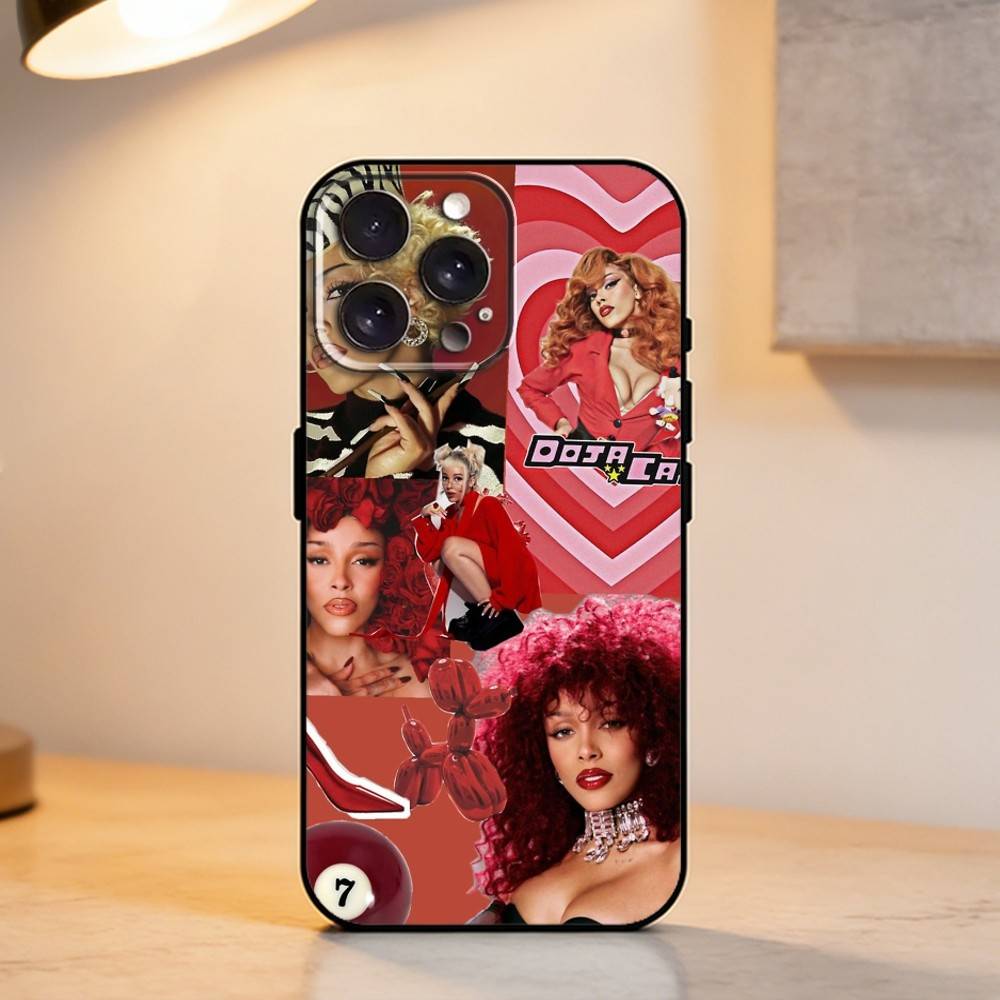 S-Singer D-Doja Cat Scarlet    Phone Case For iPhone 17,16,15,14,13,12,11 Plus,Pro Max,XS,Soft Silicone Black Cover iPhone13PROMAX