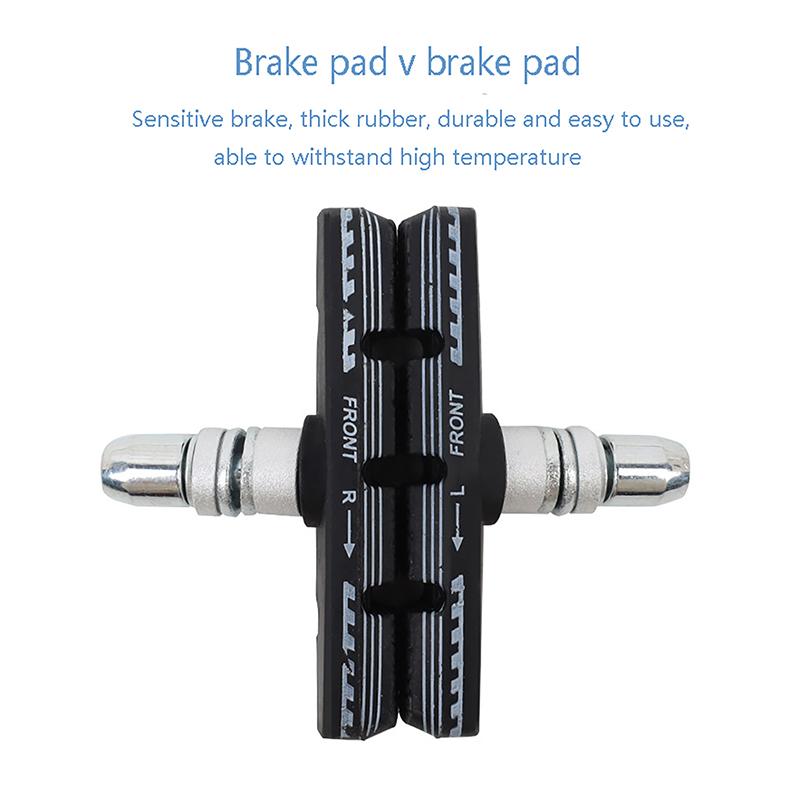 Replaceable Aluminum Alloy V Brake Pads Drawer Structure Mountain Bicycle Brake Shoes For Linear Pull Brakes Low Noise