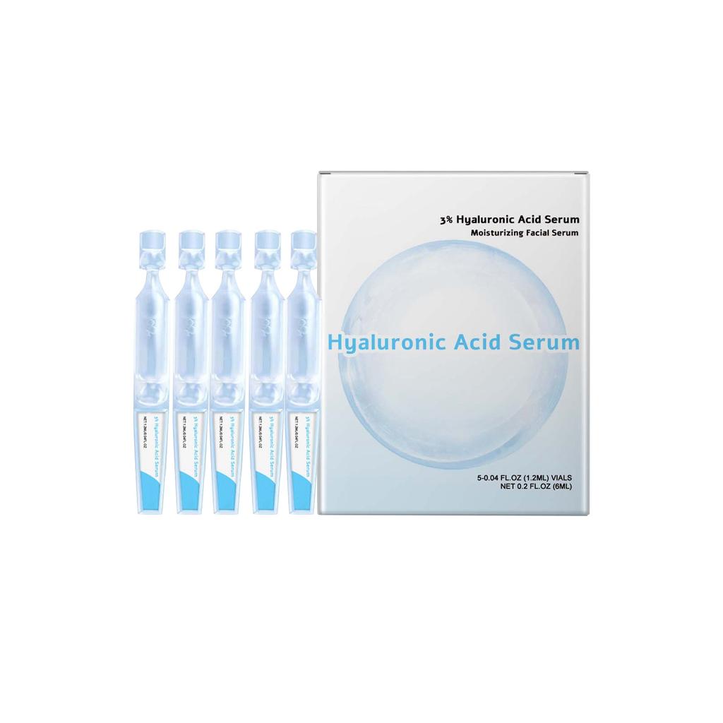 Hyaluronic Moisturizing Fluid Hydrates, Soothes, Relieves Redness, Deeply Nourishes The Skin.1.2ML*5