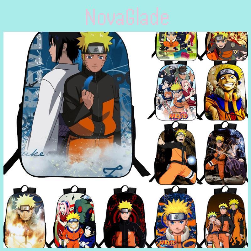 Stylish Anime Naruto Book Bag With Durable Design And Adjustable Shoulder Straps