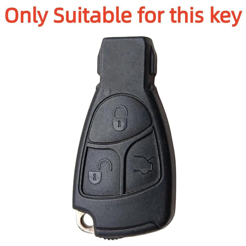 3 Buttons Silicone Car Remote Key Case Cover Shell Fob For Mercedes Benz C B E Class W203 W211 W204 Yu Bn Cls Clk Accessories