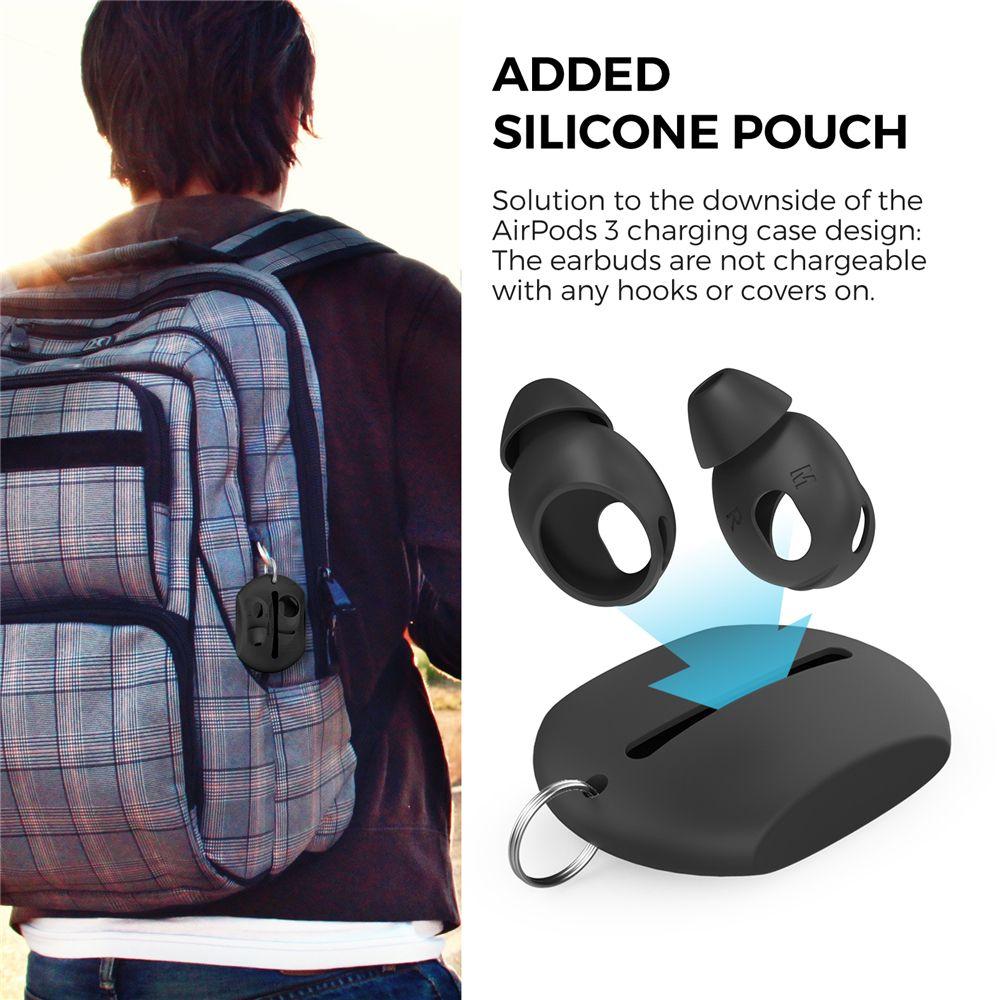 3 Paar Silikon-Schutzhülle für AirPods 3 Ultradünne Ohrhörer Ersatzschutzhülle Eartips Kopfhörerzubehör