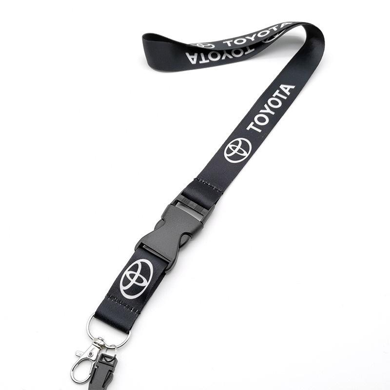 Neck Straps Lanyard Key Cell Phone Work ID Card Hanging Rope For Toyota Corolla Camry Yaris CHR Rav4 Avensis Auris Accessories