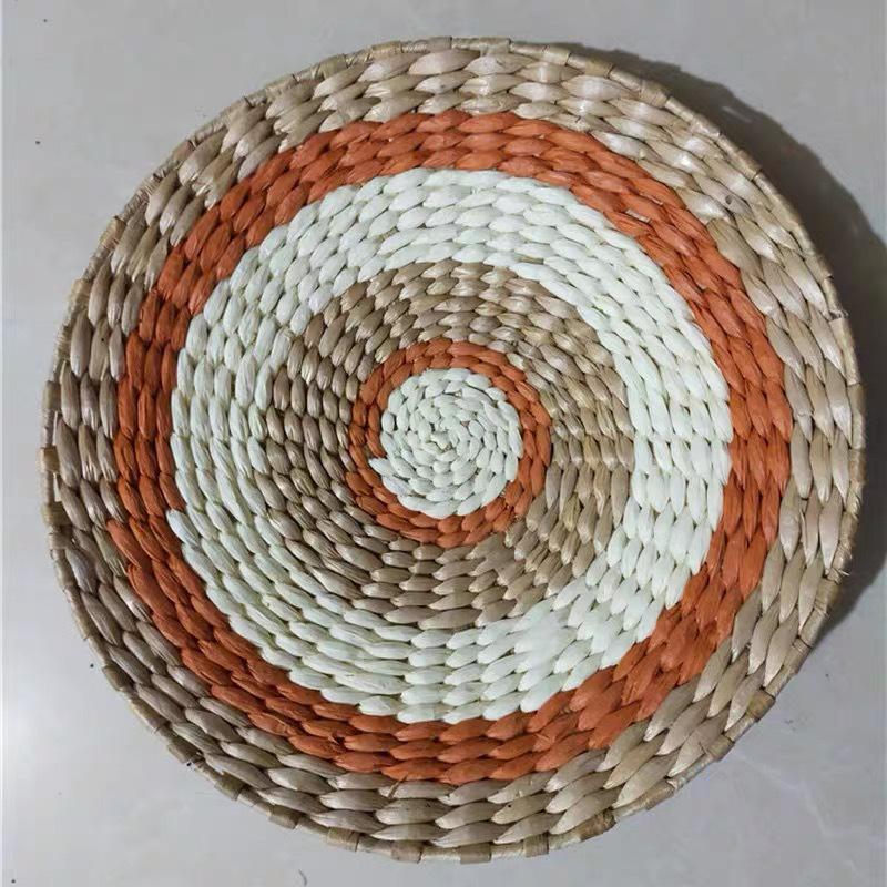 Nordic Straw Cattail Wall Art Ornament for Bedroom Decor