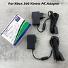NEW EU US for Xbox 360 PLUG USB AC Adapter Power Supply with USB Charging Cable for Xbox 360 X-360 Slim Kinect Sensor Game Acces