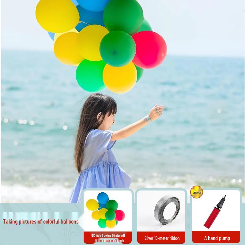 Beach Travel Balloon Photo Props for Team Building and Outdoor Shoots
