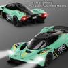 1:32 Valkyrie DB12 Sports Car Toy Models Alloy Diecast Sound Light Supercar Doors Opened Pull Back Toys Kids Gift Collection