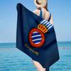 1 Toalla de Playa Estadio Espanyol - Suave, Microfibra Absorbente, Ligera, Ideal para la Playa, Fiestas, Viajes, Regalos para Fans de Camping