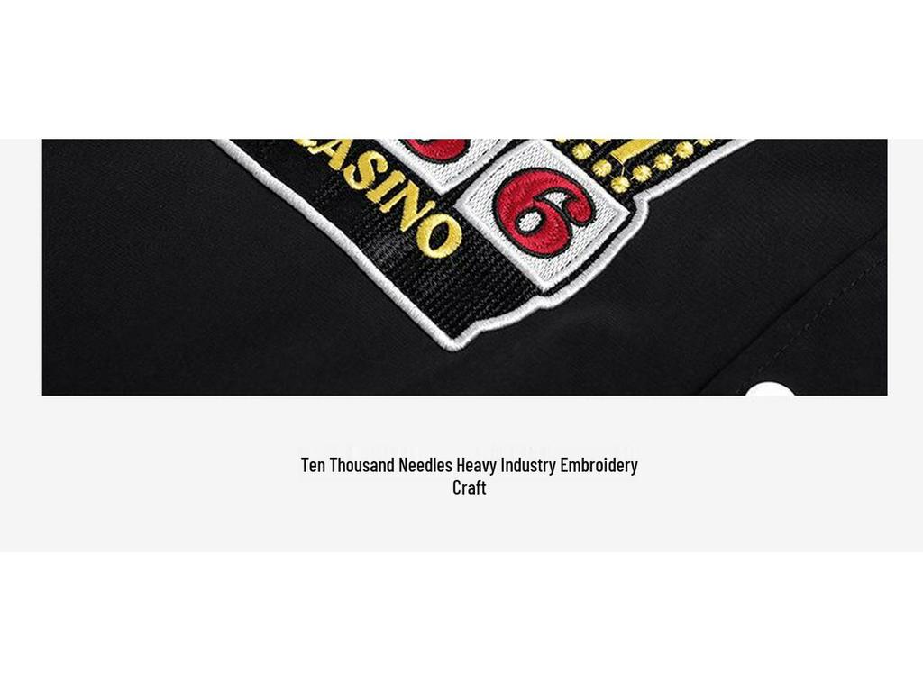 2026 Men's American Retro Digital Embroidery Baseball Jacket - Trendy, Versatile Casual Outerwear