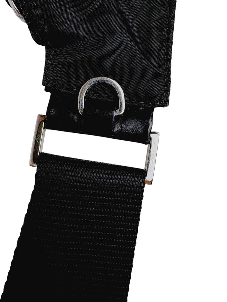 Gebrauchte PRADA Dreieck Logo Crossbody Tessuto Umhängetasche BT0520