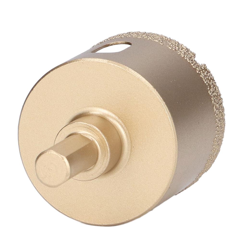 Hole Saw Carbon Steel Tile Holes Opener Drill Bit for Porcelain Glass Triangular Shank