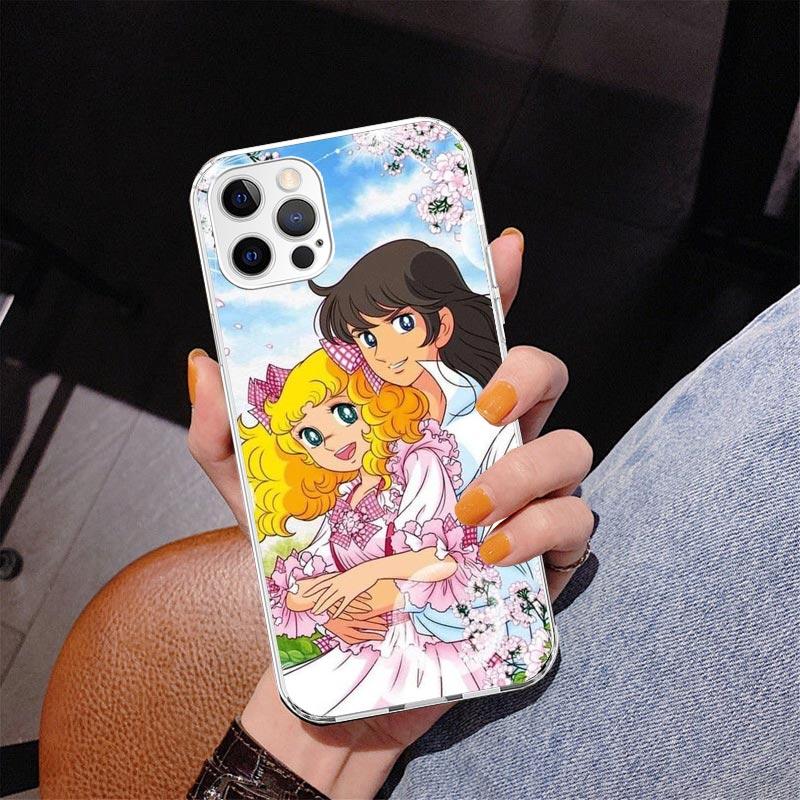Candy 90s Anime Phone Case For iPhone 17 Air 16 Pro Max 16E 15 + 14 Plus 11 12 13 Mini 7 8 SE Gift Print Cover Fundas 17 Air 16