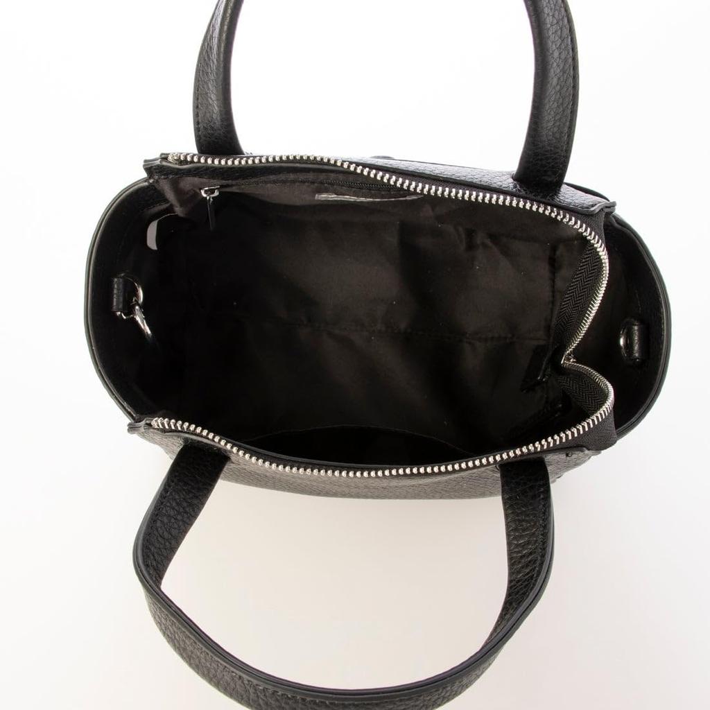 Kashkash Women's Double-Faced Mini Boston Bag with Pouch, Black, 10-00-01370