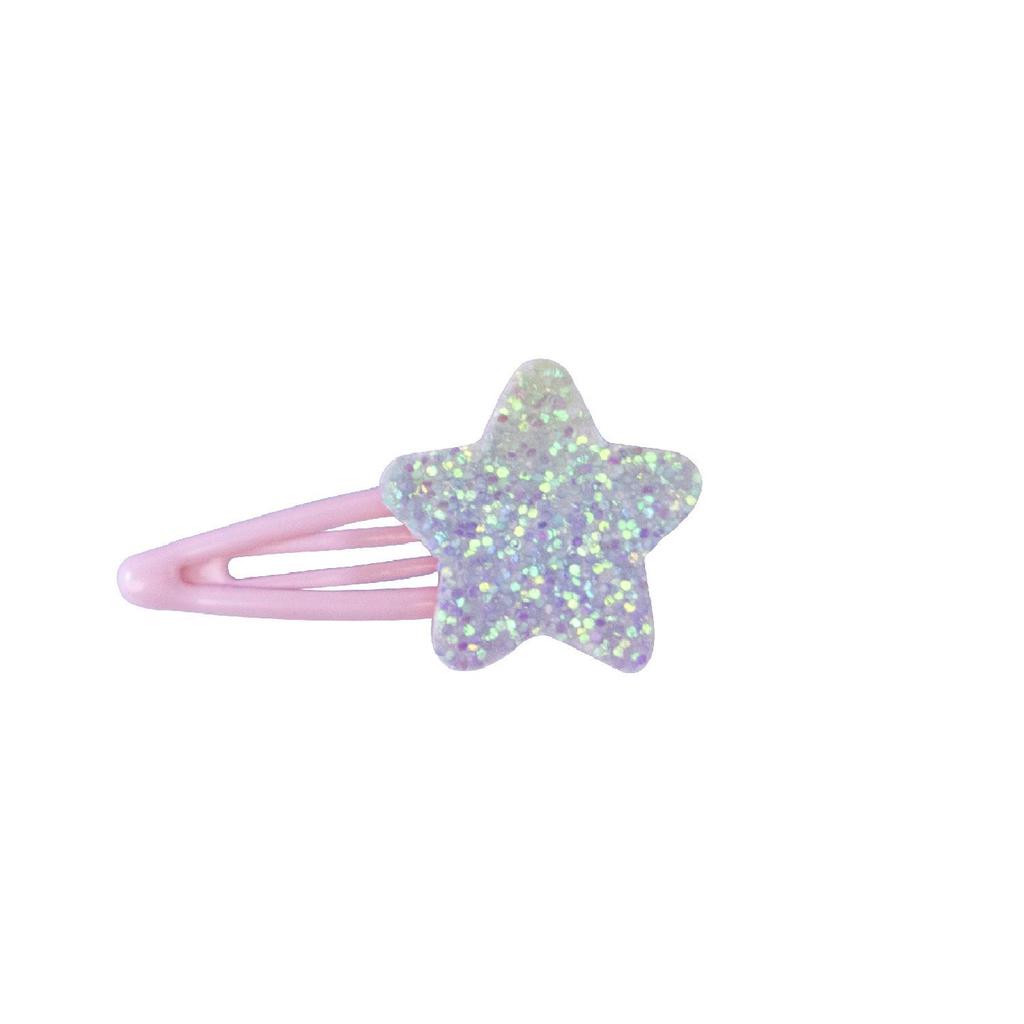 Candy Color Heart & Star Cartoon Bang Hair Clips for Kids