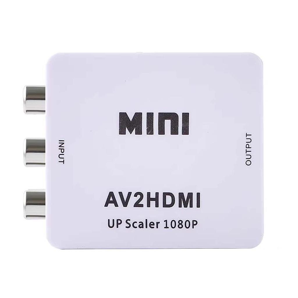 AV to HDMI Converter, RCA to HD AV to HDMI Connector Analogue Video Signal to HDMI Adapter HD Video Switch Box for Laptop, TV, P