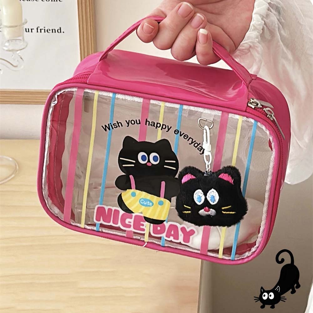 Makeup Brush Storage Cartoon PVC Cosmetic Bag Wash Pouch Cosmetic Cases  Travel