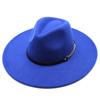Wool 9.5Cm Big Eaves Jazz Top Hat Men'S And Women'S Peach Heart Top Chain Top Hat Felt Hat