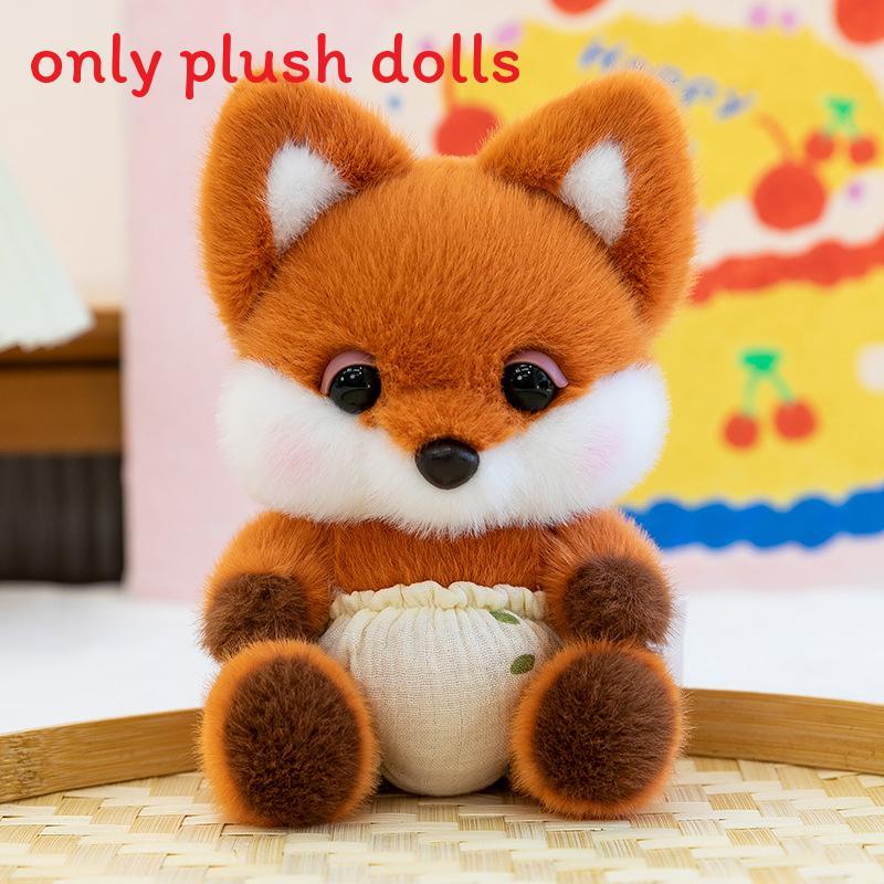 Animal Elephant Fox Cat Plush Toy With Pp Cotton Filling For Baby Boys And Girls Gift