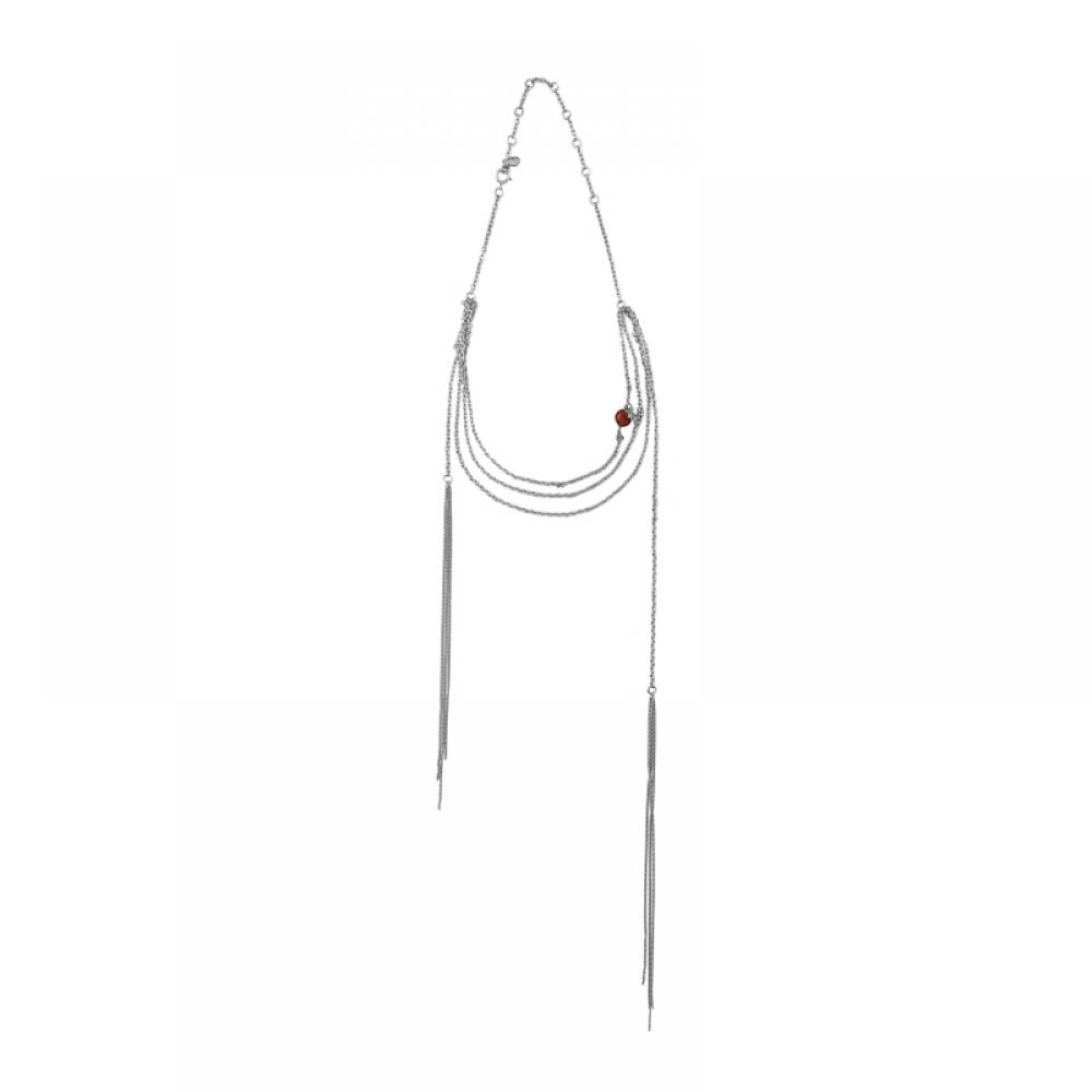 Courage 124aco015 La0001 9000 Stone Chain Necklace