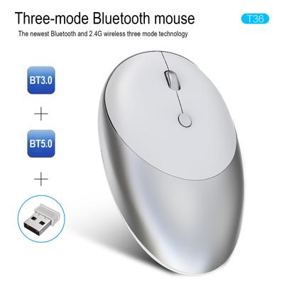 Wireless Computer Mouse 3-mode Bluetooth 5.0/3.0 Mouse 2.4g Silent Mouse