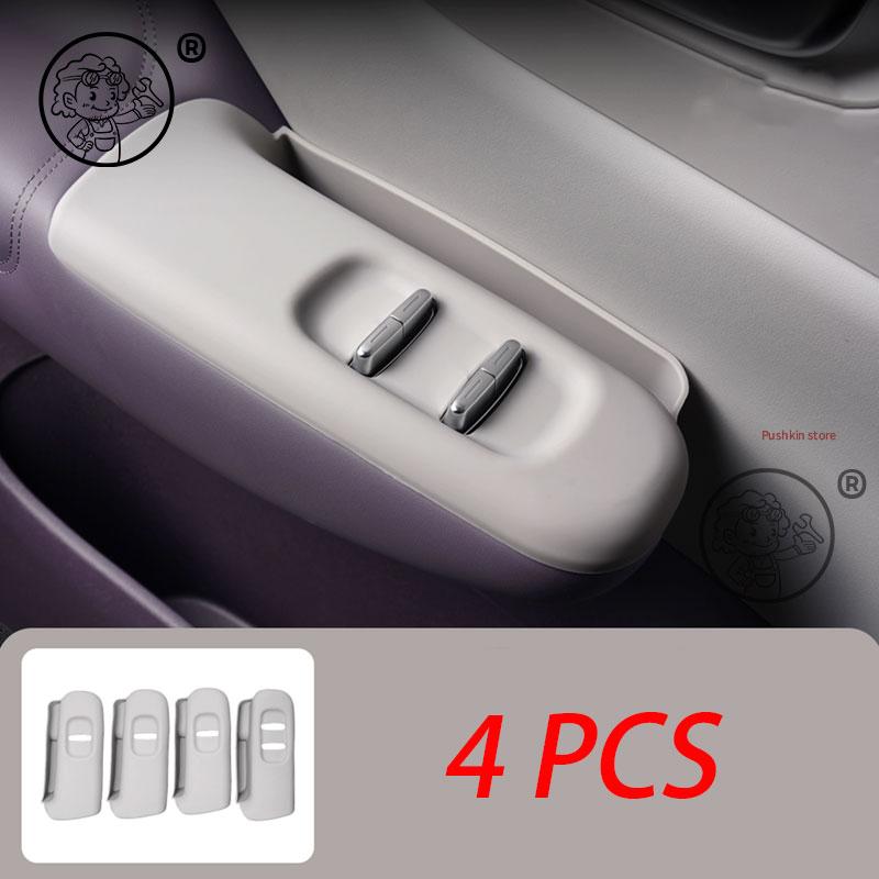 For leapmotor B10 2025 2026 Car Door Handle Storage Box Silicone Window Switch Panel Storage mat Car Interior Accessories