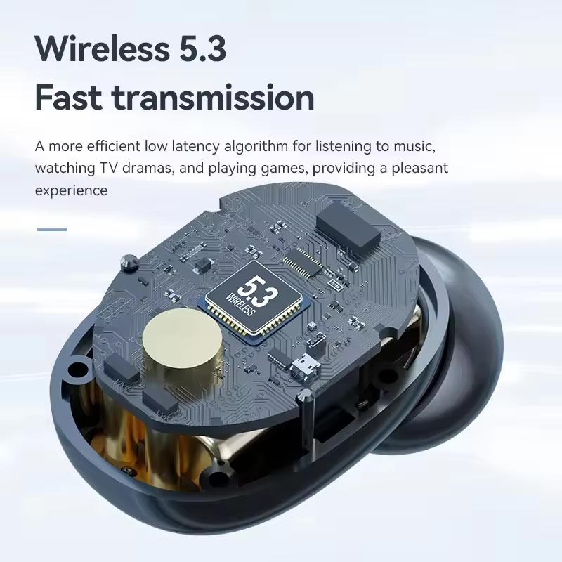 M48 Wireless Bluetooth Headset Noise Cancelling LED Earbud with Mic Wireless Headphones Bluetooth Earphones