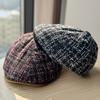 New Style Small Fragrant Forward Hat Women's Autumn and Winter Fashion Casual All Match Face Small Duck Cap Warm Beret