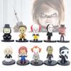 Sada 10 PVC figurek postav z hororových filmů Chucky, Joker, The Crow a další!