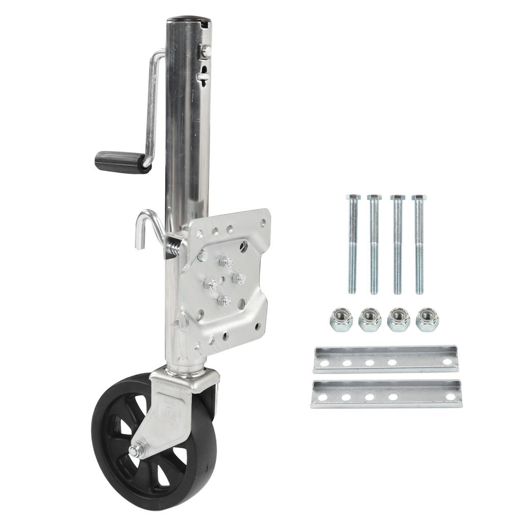 Trailer Jack 8in Guide Wheel Excellent Adjusting Swing Up Wheel Trailer Jack Replacement 1500lb for RV