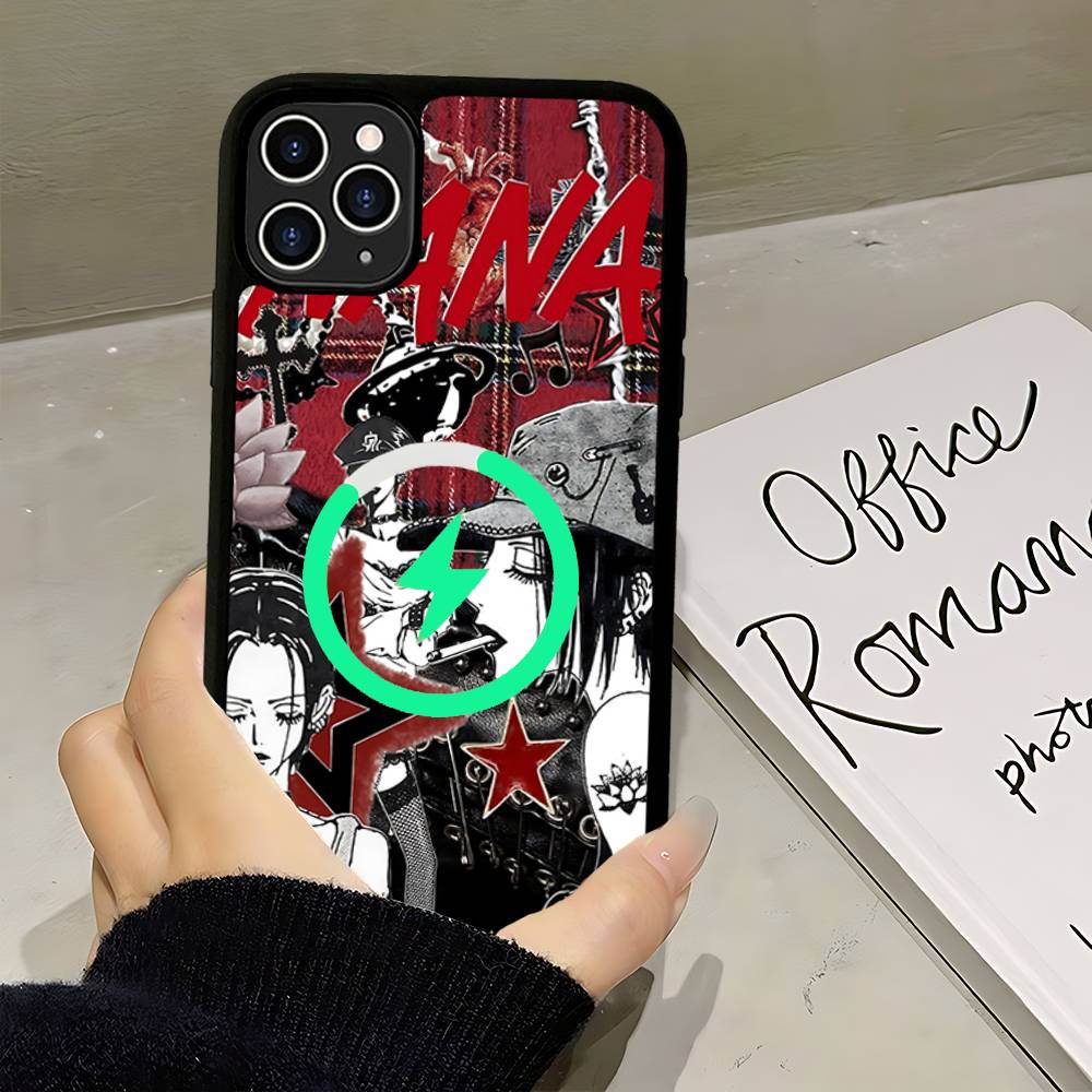 Comics Oosaki Nana Hot Japan For Magsafe Magnetic Phone Case Wireless PC+TPU For IPhone 11 12 13 14 15 16 17 Pro Max Plus
