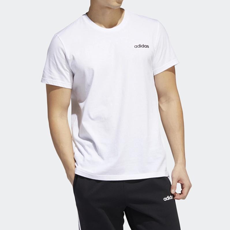Adidas T Shirts Men's White Crew Neck Moderate FL4862