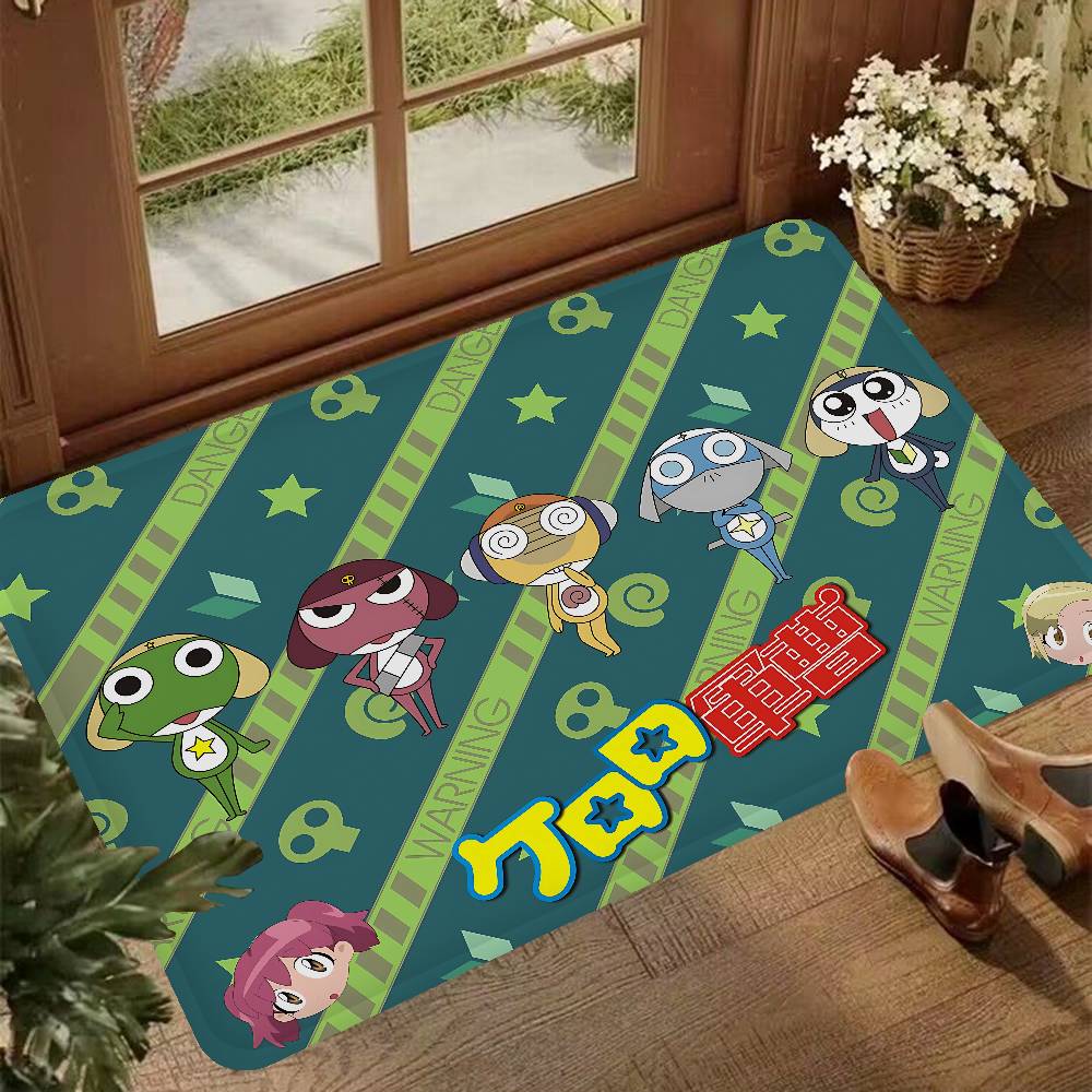 Cartoon Funny Keroro Gunsou Frog Kitchen Mat Kids Room Bedroom Decoration Balcony Anti-Slip Doormat Living Room Alfombra