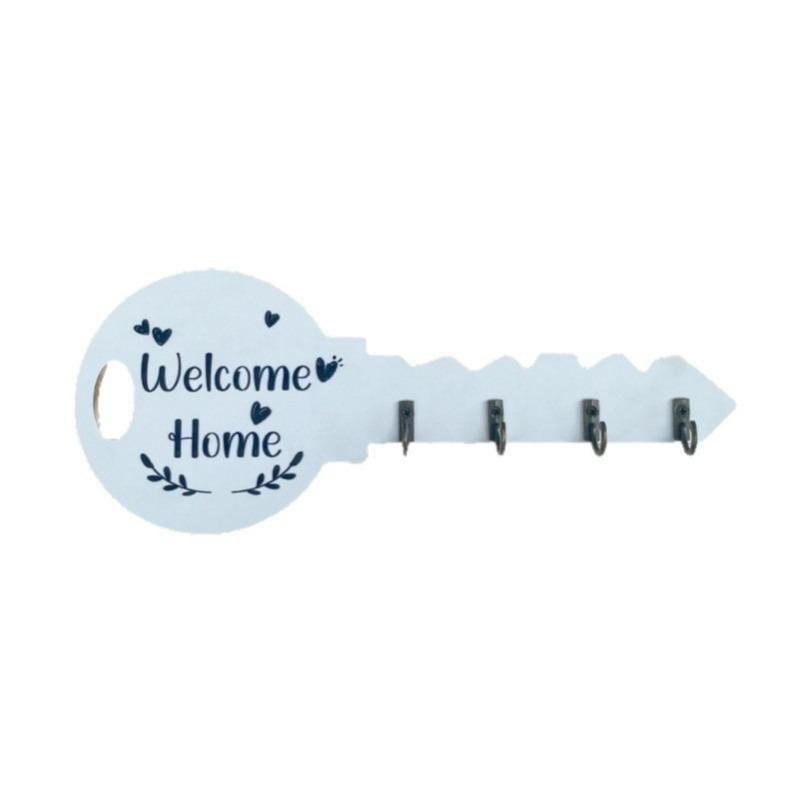 Wrought Iron Black Key Storage Rack, Home Wall, No Punching, Sundries Storage and Finishing Rack