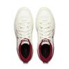 Li Ning Common 80s Coverage Slip Resistant, Abrasion Resistant, Lightweight Low Top Skateboard Shoes Men's White Red AGCW013-1
