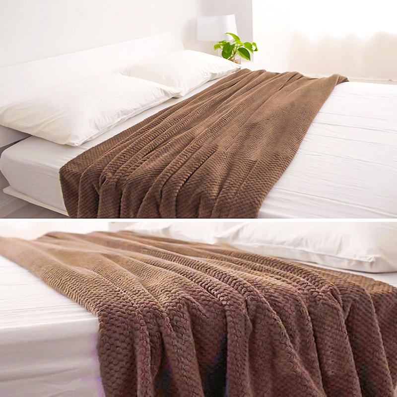 14 barev Měkké hřejivé flanelové přikrývky do postelí Jednobarevné Růžové Modré Korálové fleece Potah na pohovku Mink Throw Přehoz přes postel Nadýchané kostkované přikrývky