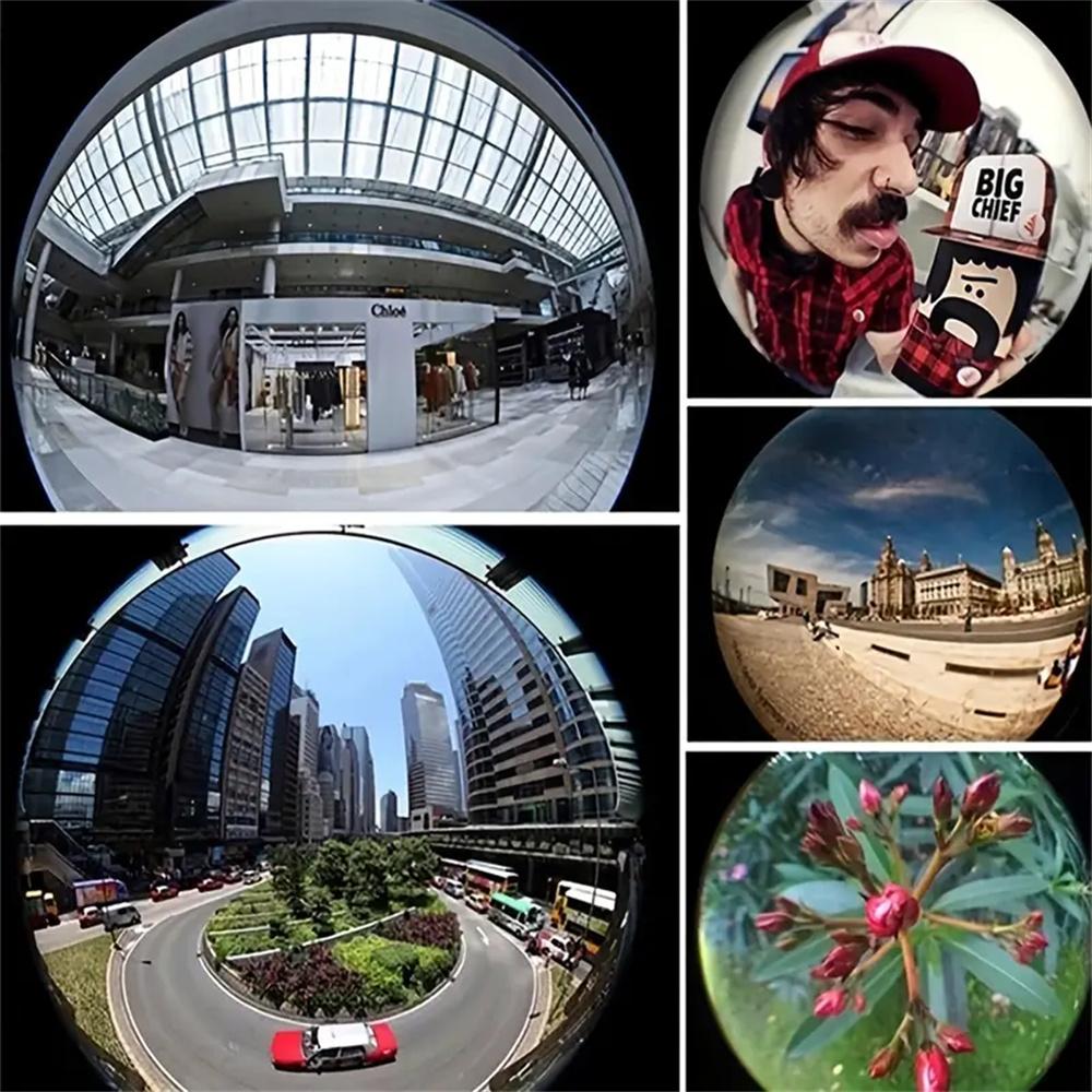 3in1 Universal Fisheye Camera Lens Kit Smartphone Wide Angle Macro Lenses Magnifying Glass Clip-On Mobile Photography Accessor