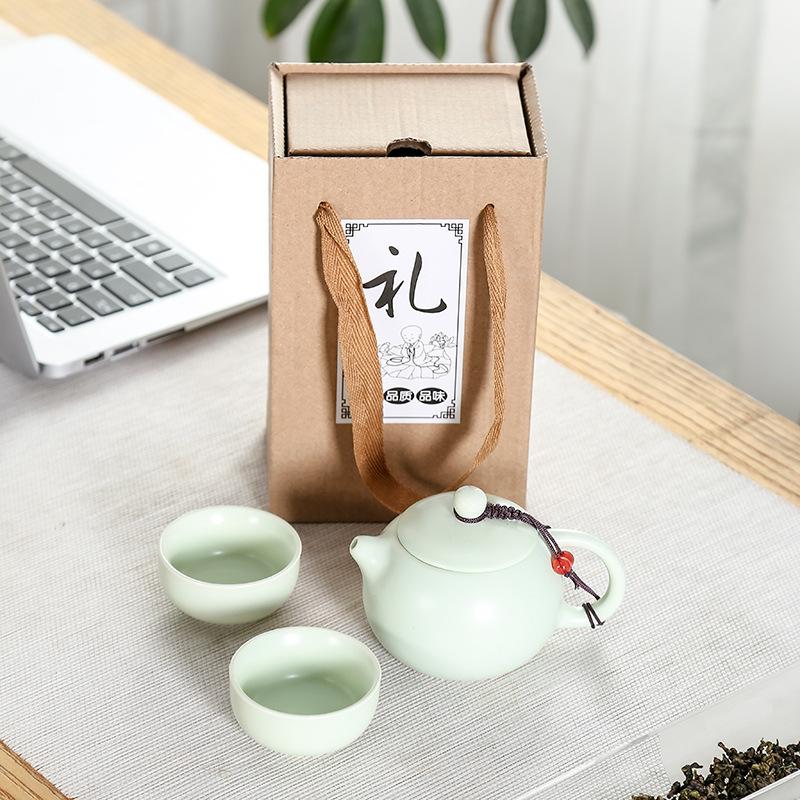 

Дорожный чайный набор Yaguang, бытовая экспресс-чашка, портативный небольшой набор из чайника, чайных чашек, бесплатная печать, деловые подарки