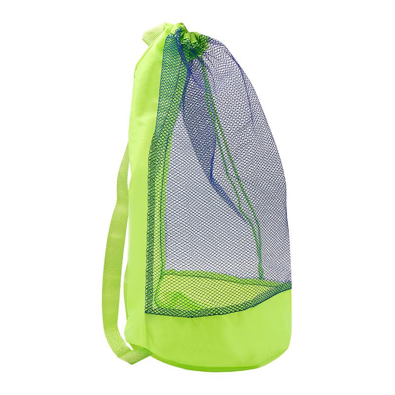 Kids' Large Mesh Toy Storage Backpack for Beach Sand Tools.