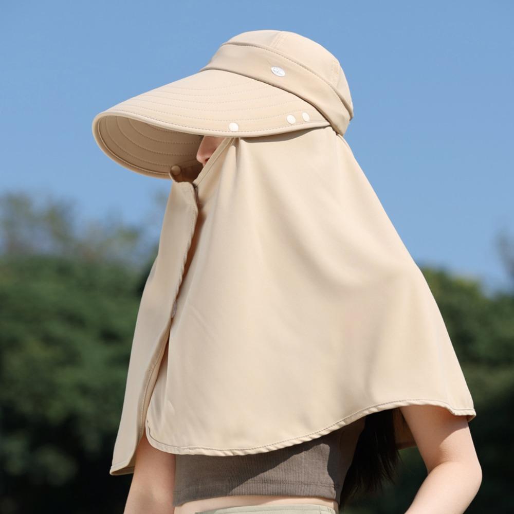 Wide Brim Mountaineering Hat UV Anti Women Sun Hat Casual Shawl Fisherman Hat  Summer