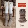 Winter Girls' Korean Style Bow Knot Ruffle Knit Leg Warmers