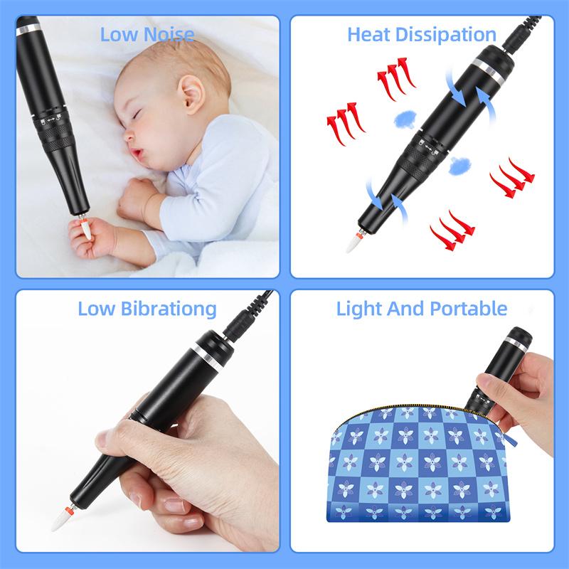 35000RPM Manicure Machine Electric Nail Drill Portable Nail Lathe Electric Manicure Cutter Set Nail Gel Polisher Salon Equipment