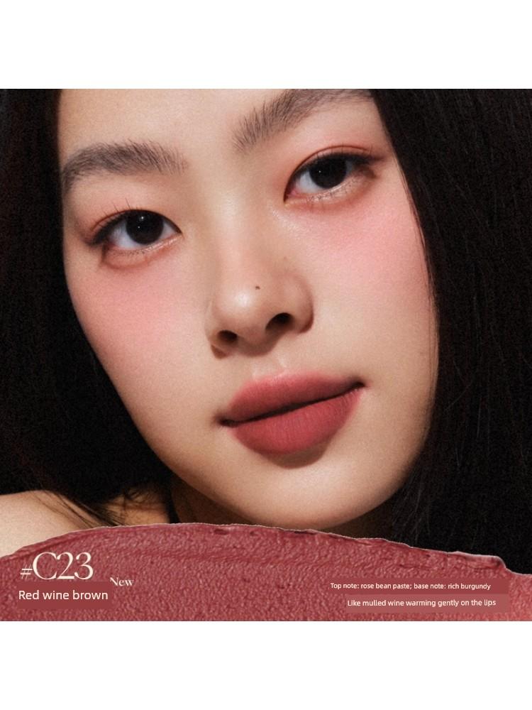 [Christmas Gift] Yeosu Color Matte Lip Mud Multi-Use Cream Lipstick with a Slightly Drunk-Like Vibe C23 Lip Glaze Lipstick