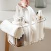  Shower   Basket, Clear Water Proof Portable Shower   with Hollow Design, for Bathroom Toiletries Storage and Cosmetics Placement 