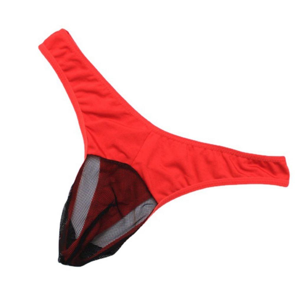 Fun Men's Panties Mesh Transparent Breathable Men's Men's Triangle Sexy, Sex Thong 2032